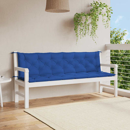 hynde til havebænk 200x(50+50)x7 cm oxfordstof blå