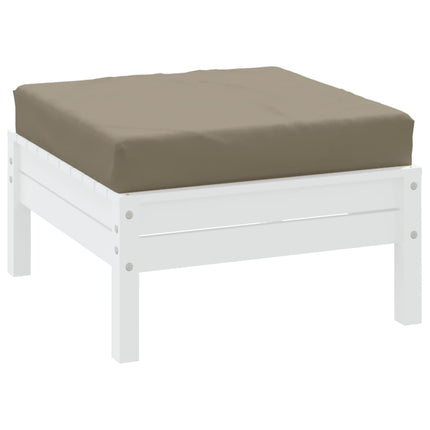pallehynde 60x60x6 cm oxfordstof gråbrun