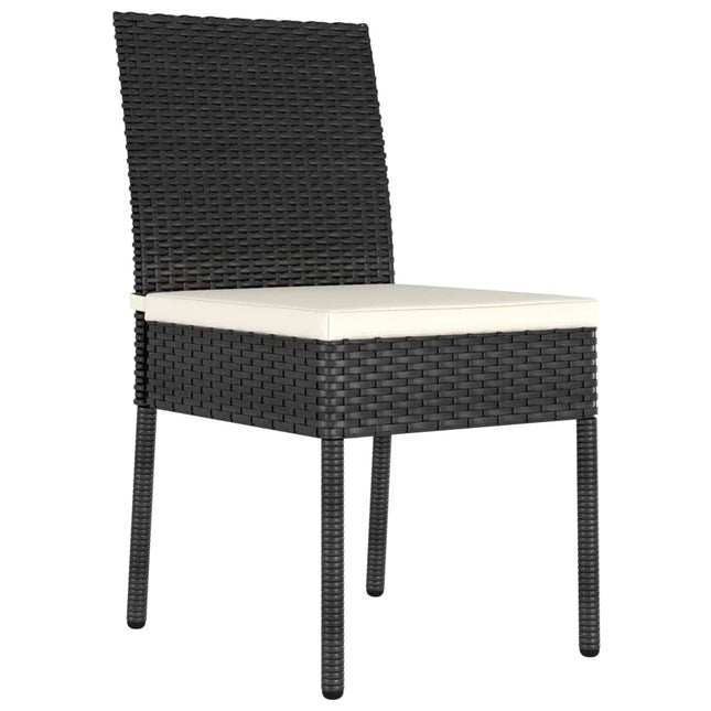 havestole 4 stk. polyrattan sort
