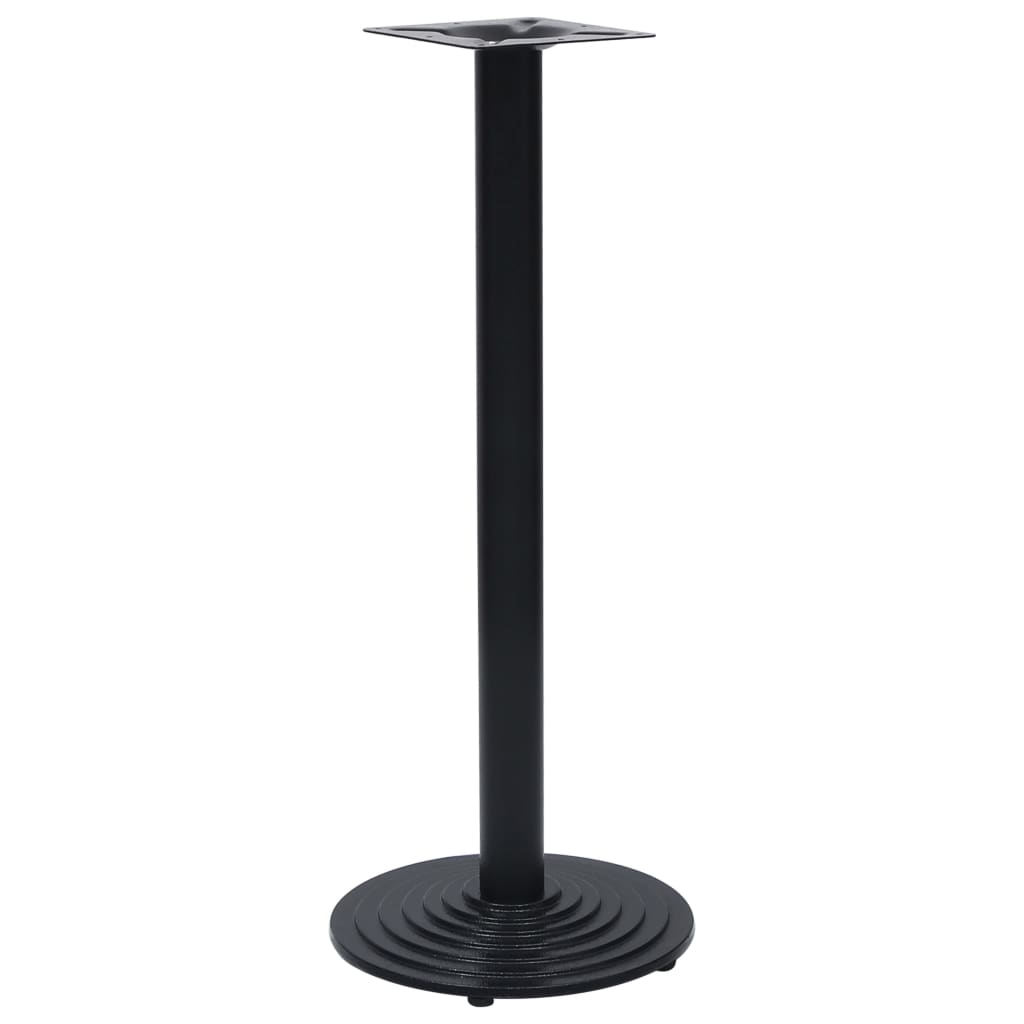 Bordben til bistrobord Ø43 × 107 cm - støbejern, sort