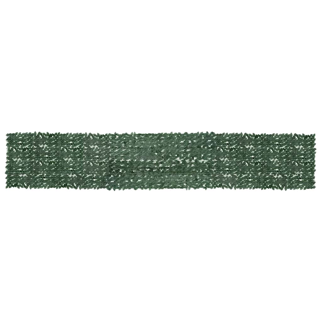 altanafskærmning 600x100 cm mørkegrønne blade billede
