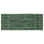 altanafskærmning 400x150 cm mørkegrønne blade