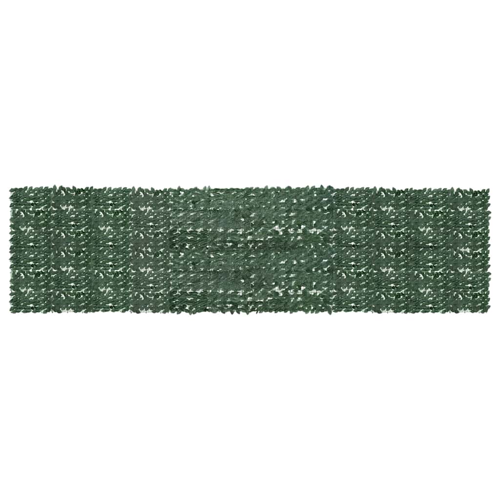 altanafskærmning 600x150 cm mørkegrønne blade billede