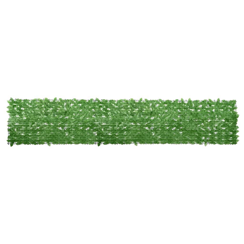 altanafskærmning 400x75 cm grønne blade billede