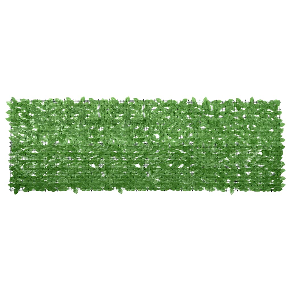 altanafskærmning 300x100 cm grønne blade billede