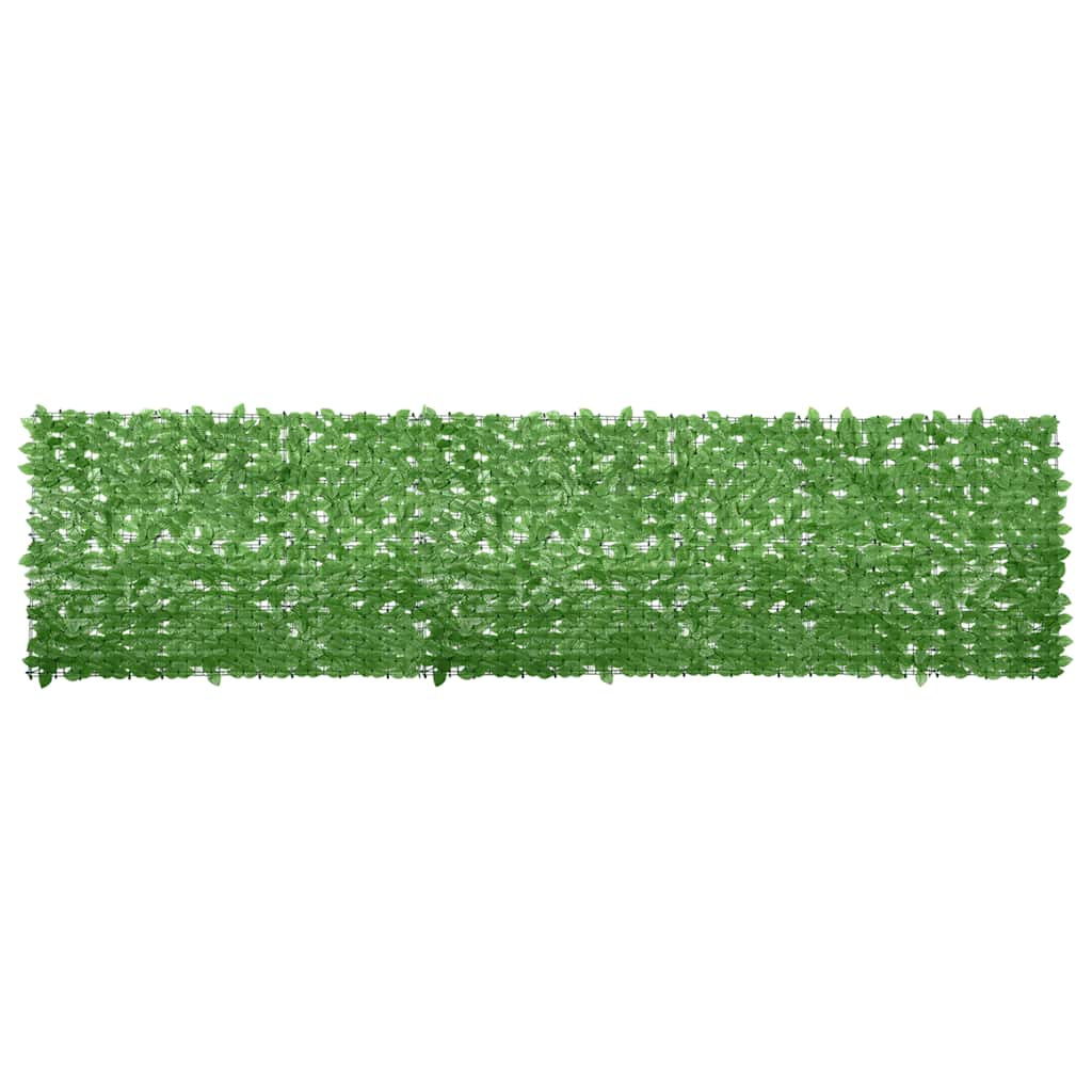altanafskærmning 400x100 cm grønne blade billede