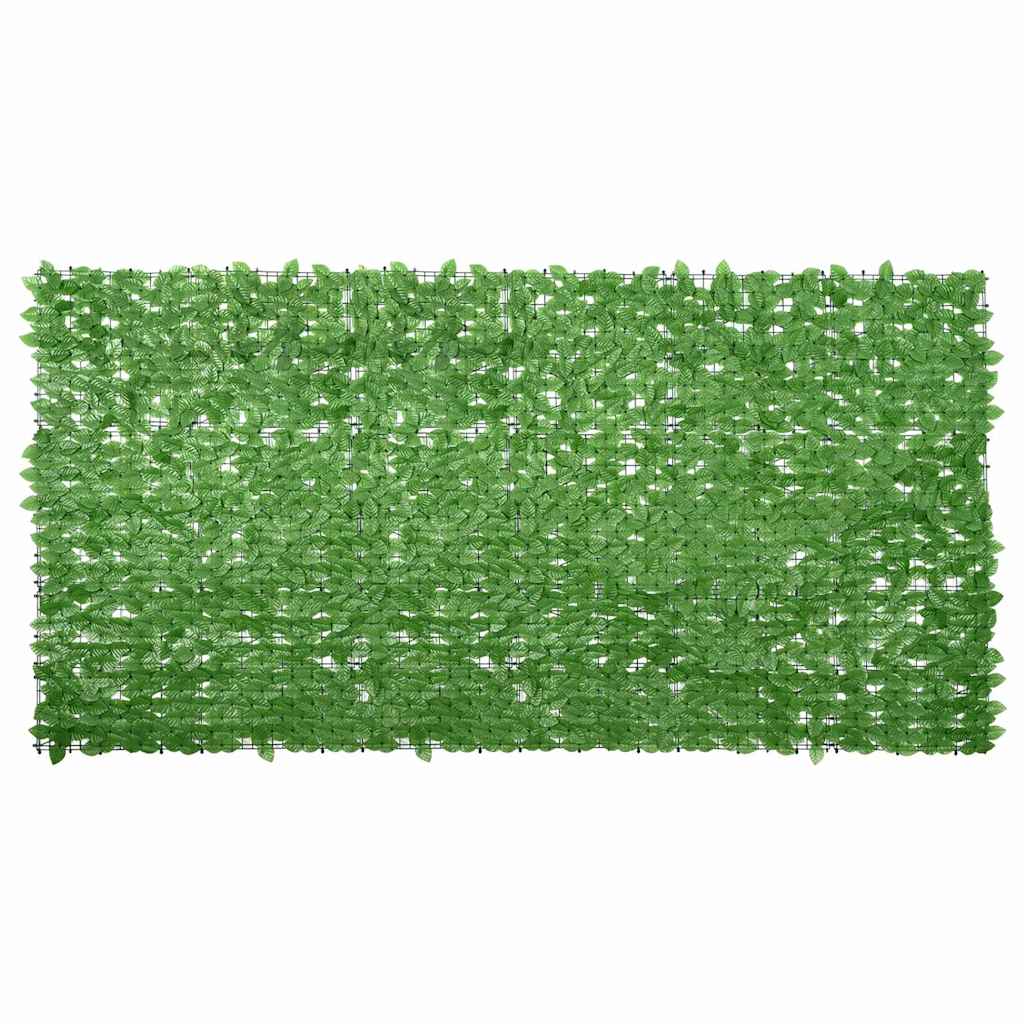 altanafskærmning 300x150 cm grønne blade billede