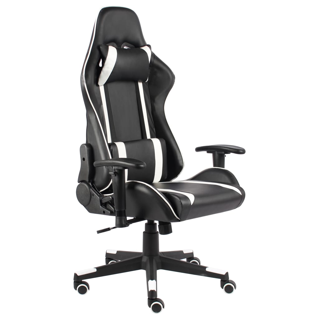 drejelig gamingstol PVC hvid