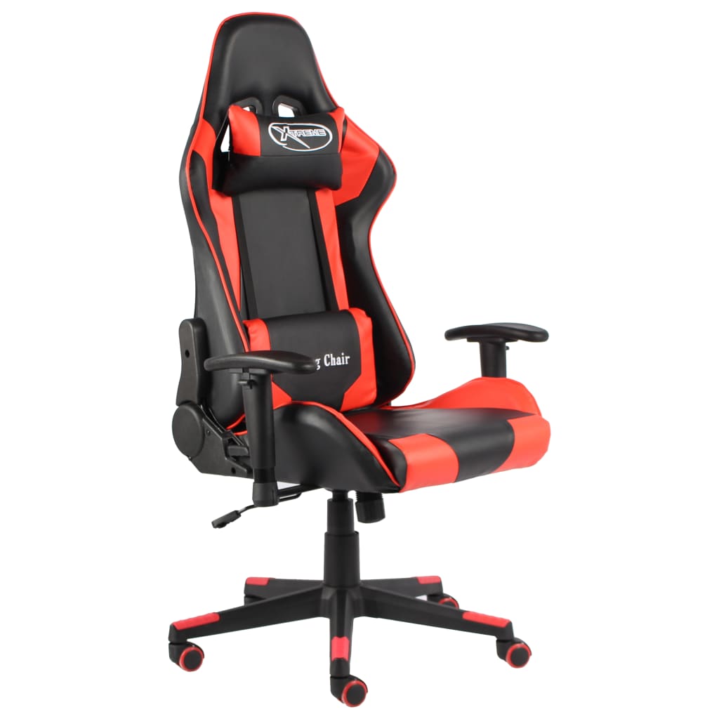 drejelig gamingstol PVC rød