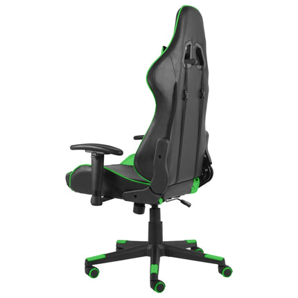 drejelig gamingstol PVC grøn