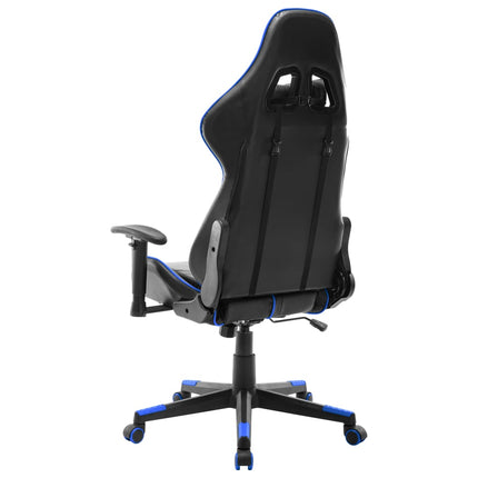 gamingstol kunstlæder sort og blå