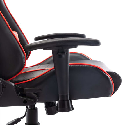 gamingstol kunstlæder sort og rød