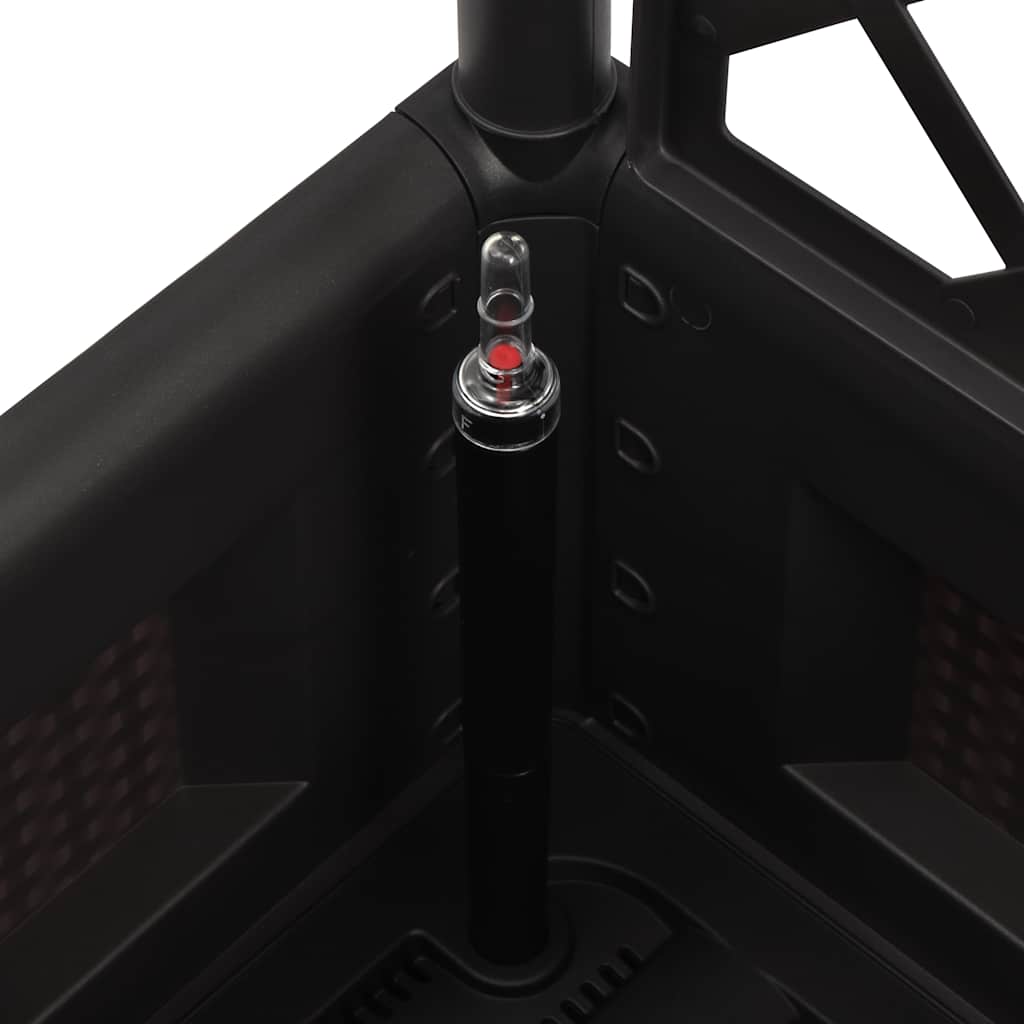 højbed med espalier og automatisk vandingssystem antracitgrå