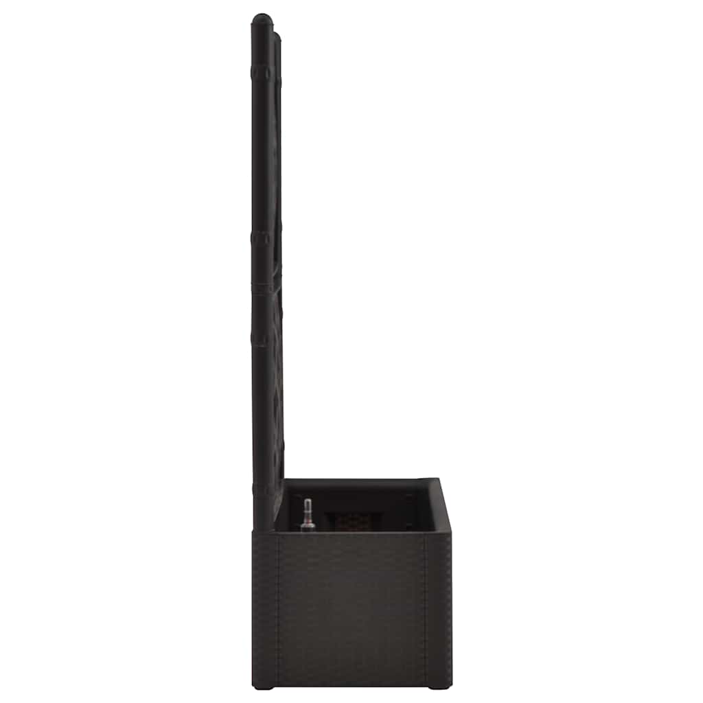 højbed med espalier og automatisk vandingssystem antracitgrå