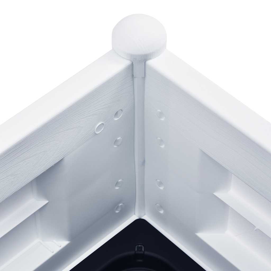 højbed 100x43x35 cm PP hvid