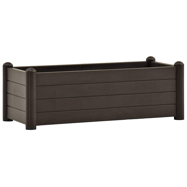 højbed 100x43x35 cm PP mokkafarvet