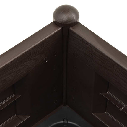 højbed 100x43x35 cm PP mokkafarvet