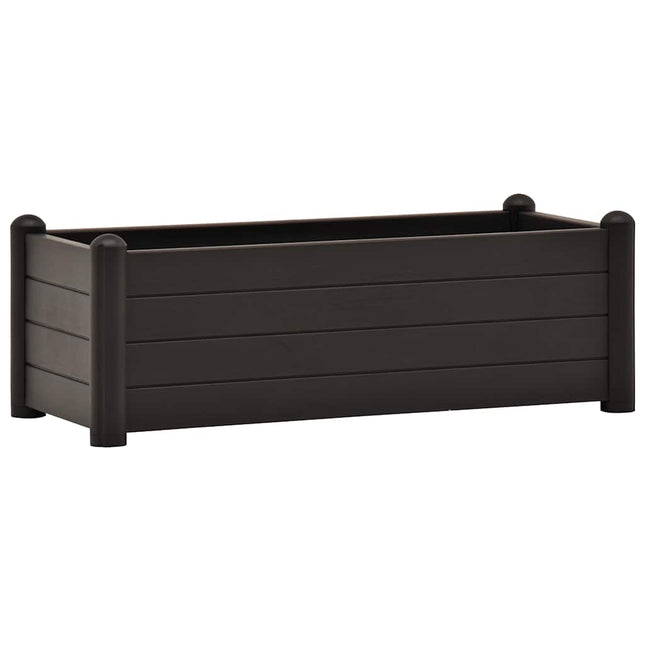 højbed 100x43x35 cm PP antracitgrå