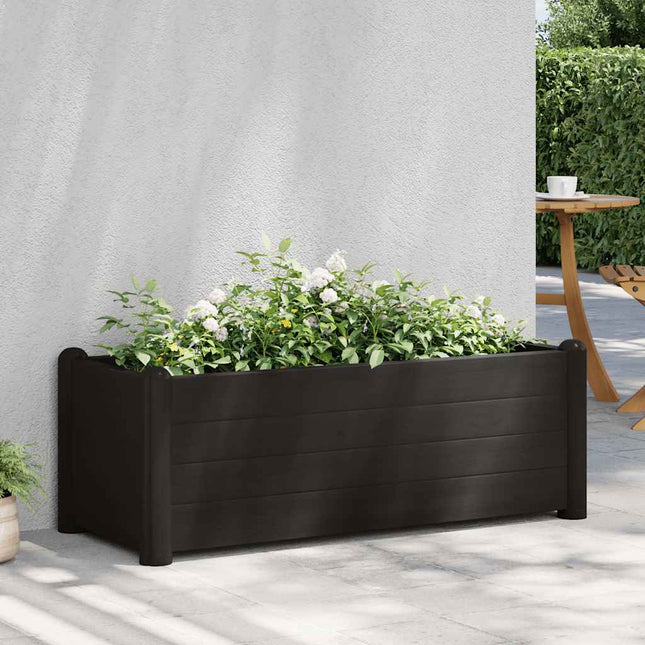 højbed 100x43x35 cm PP antracitgrå