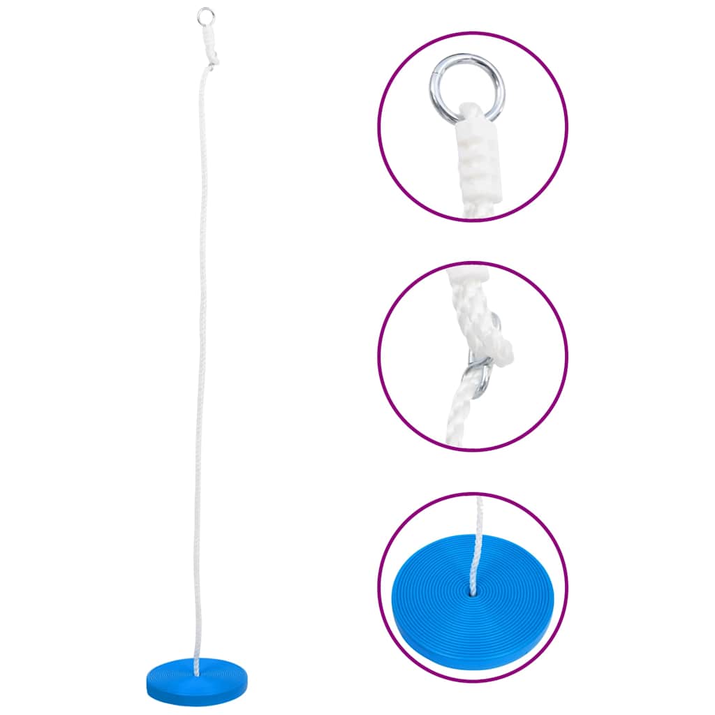 Gynge 200 Cm Blå - Vidaxl