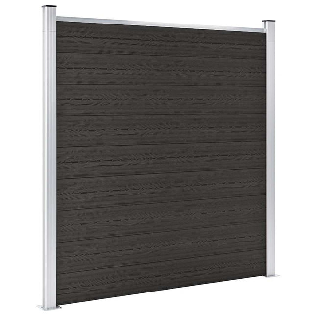 hegnspanel 180x186 cm WPC sort