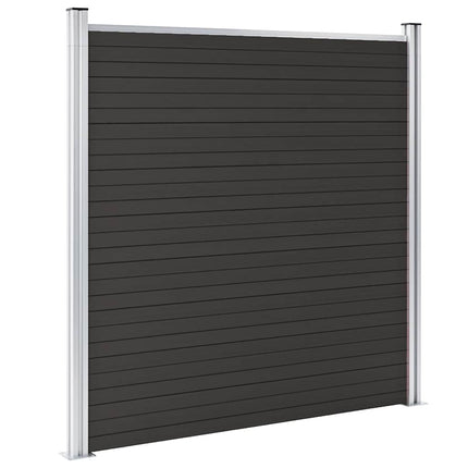 hegnspanel 180x186 cm WPC sort