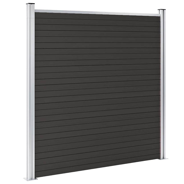 hegnspanel 180x186 cm WPC sort