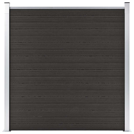 hegnspanel 180x186 cm WPC sort