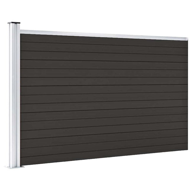 hegnspanel 175x105 cm WPC sort