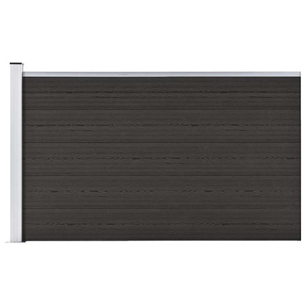 hegnspanel 175x105 cm WPC sort