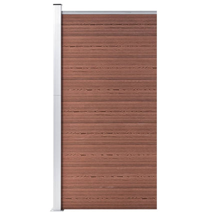hegnspanel 95x186 cm WPC brun