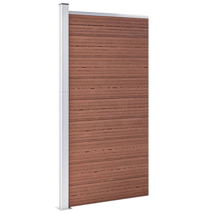 hegnspanel 95x186 cm WPC brun