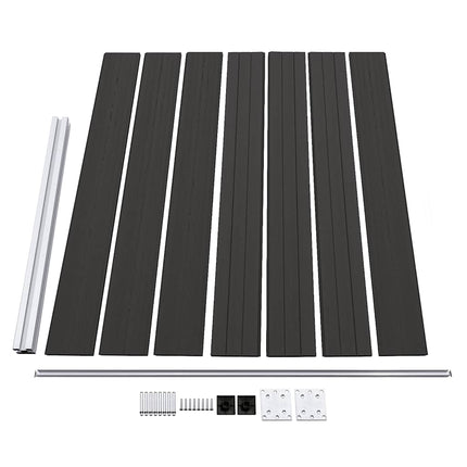 hegnspanel 175x146 cm WPC sort