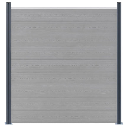 hegnspæle 2 stk. 185 cm aluminium mørkegrå