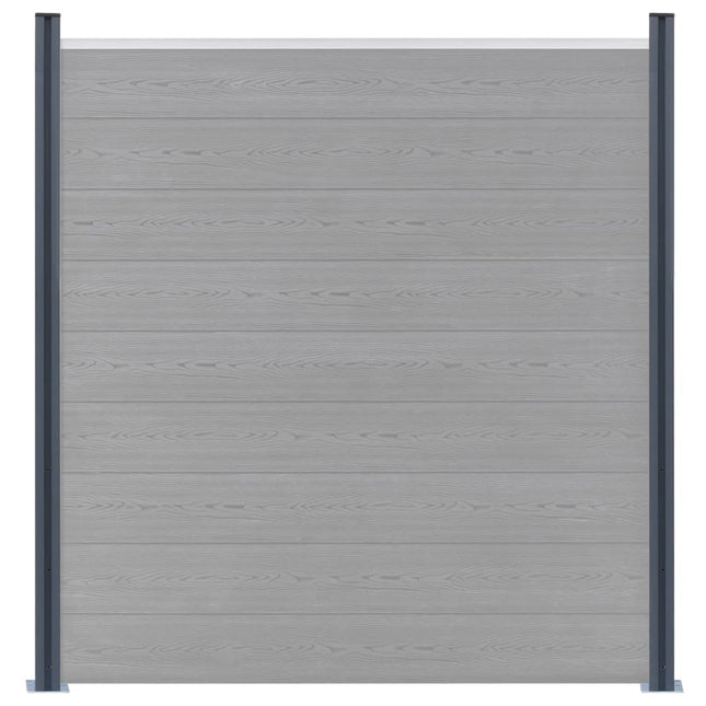 hegnspæle 2 stk. 185 cm aluminium mørkegrå