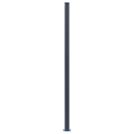 hegnspæle 2 stk. 185 cm aluminium mørkegrå