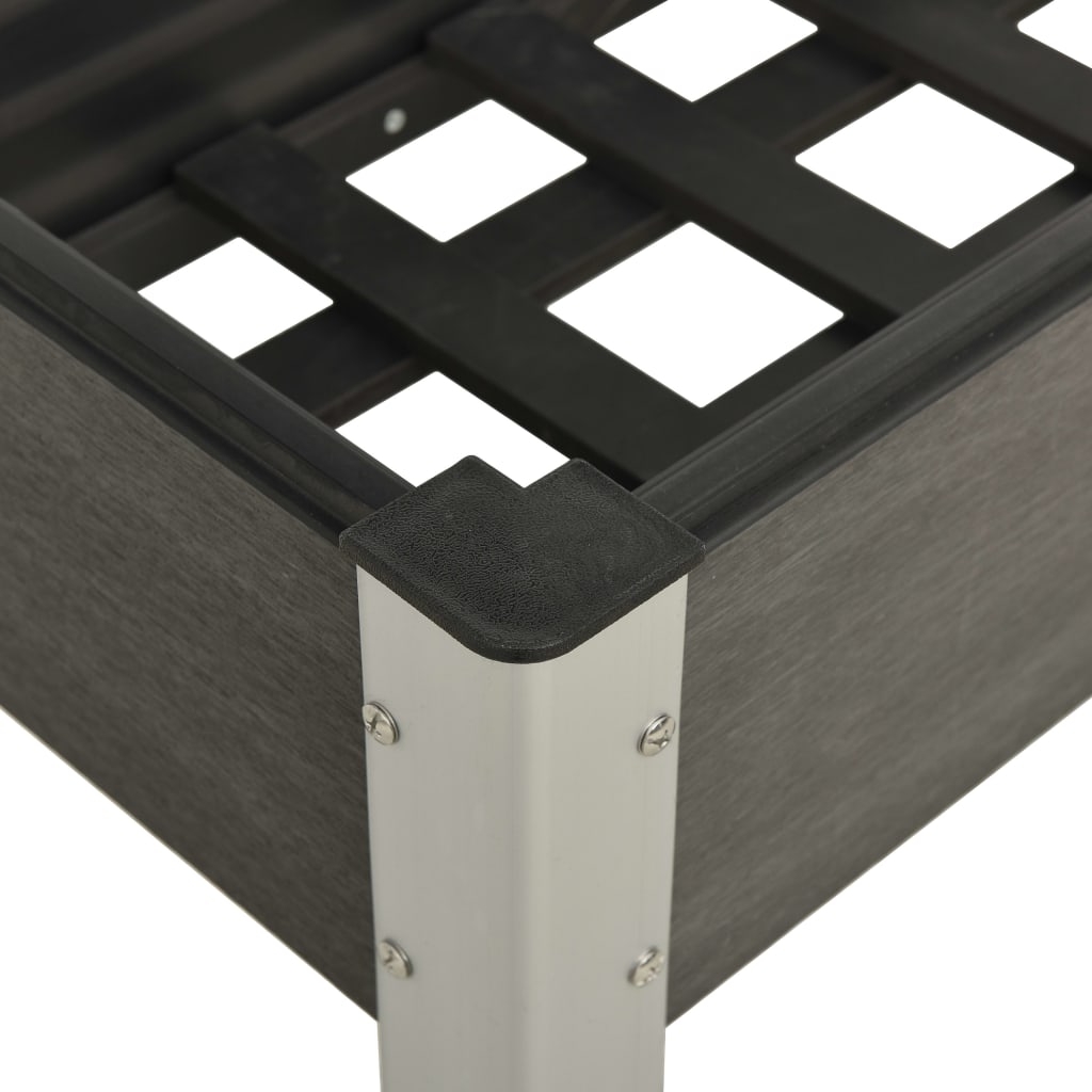 højbed 75x40x75 cm WPC grå