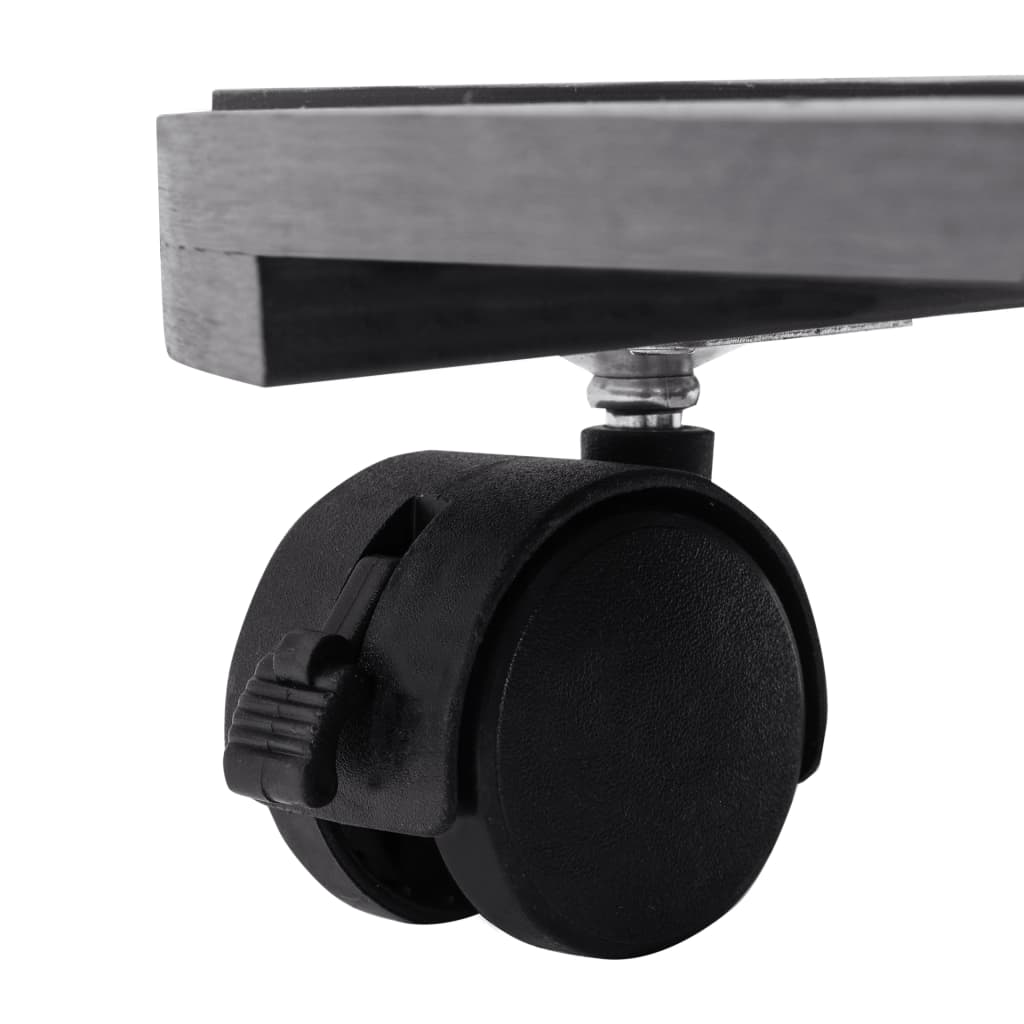 plantevogne 2 stk. Ø30x7,5 cm WPC grå