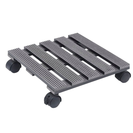 plantevogne 2 stk. 30x30x7,5 WPC grå