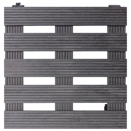 plantevogne 2 stk. 30x30x7,5 WPC grå