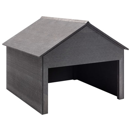 plæneklipperskur 80x80x70 cm WPC grå