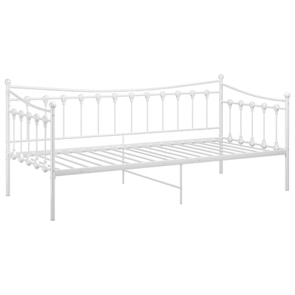 sengestel til sovesofa 90x200 cm metal hvid