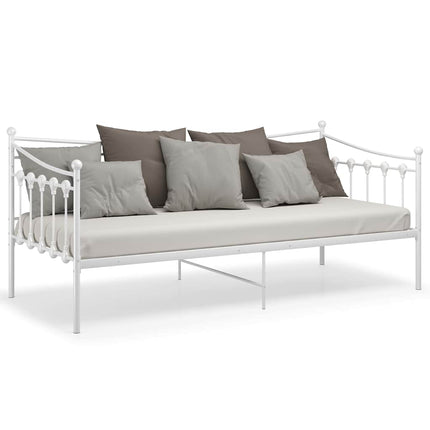 sengestel til sovesofa 90x200 cm metal hvid