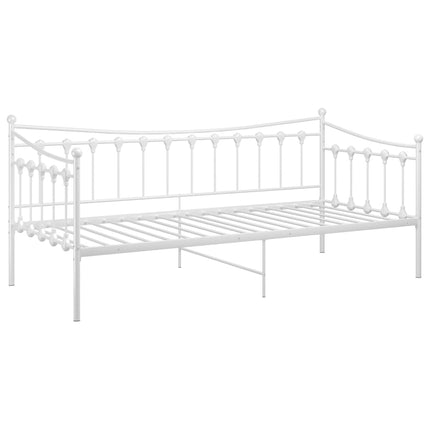 sengestel til sovesofa 90x200 cm metal hvid