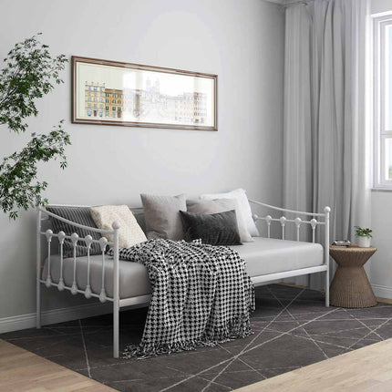 sengestel til sovesofa 90x200 cm metal hvid