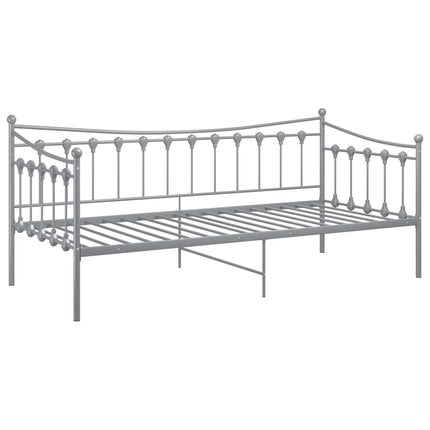 sengestel til udtræksseng 90x200 cm metal grå