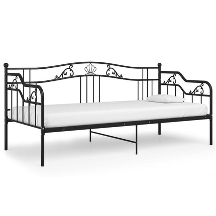 sengestel til sovesofa 90x200 cm metal sort