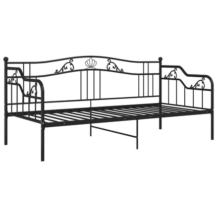 sengestel til sovesofa 90x200 cm metal sort