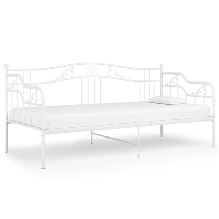 sengestel til sovesofa 90x200 cm metal hvid