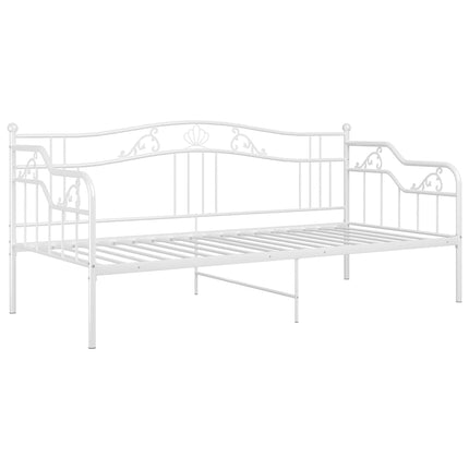 sengestel til sovesofa 90x200 cm metal hvid